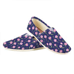 Pink Watercolor Tulip Flower Print Casual Shoes