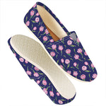 Pink Watercolor Tulip Flower Print Casual Shoes