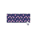 Pink Watercolor Tulip Flower Print Extended Mouse Pad