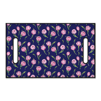 Pink Watercolor Tulip Flower Print Golf Cart Seat Cover