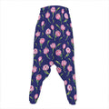 Pink Watercolor Tulip Flower Print Hammer Pants