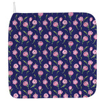 Pink Watercolor Tulip Flower Print Hand Towel