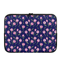 Pink Watercolor Tulip Flower Print Laptop Sleeve