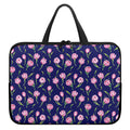 Pink Watercolor Tulip Flower Print Laptop Sleeve With Handle