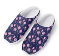 Pink Watercolor Tulip Flower Print Mesh Casual Shoes