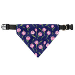 Pink Watercolor Tulip Flower Print Over The Collar Dog Bandana