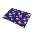Pink Watercolor Tulip Flower Print Pet Cooling Mat Cover