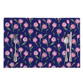 Pink Watercolor Tulip Flower Print Placemat