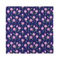 Pink Watercolor Tulip Flower Print Silk Bandana