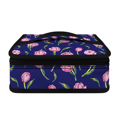 Pink Watercolor Tulip Flower Print Small Lunch Bag