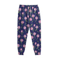 Pink Watercolor Tulip Flower Print Sweatpants