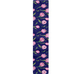 Pink Watercolor Tulip Flower Print Table Runner