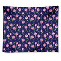 Pink Watercolor Tulip Flower Print Tapestry