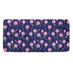 Pink Watercolor Tulip Flower Print Towel
