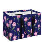 Pink Watercolor Tulip Flower Print Utility Tote Bag