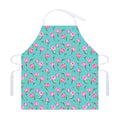 Pink Watercolor Tulip Pattern Print Adjustable Apron