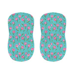 Pink Watercolor Tulip Pattern Print Bar Stool Covers