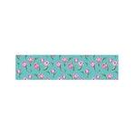 Pink Watercolor Tulip Pattern Print Bed Runner