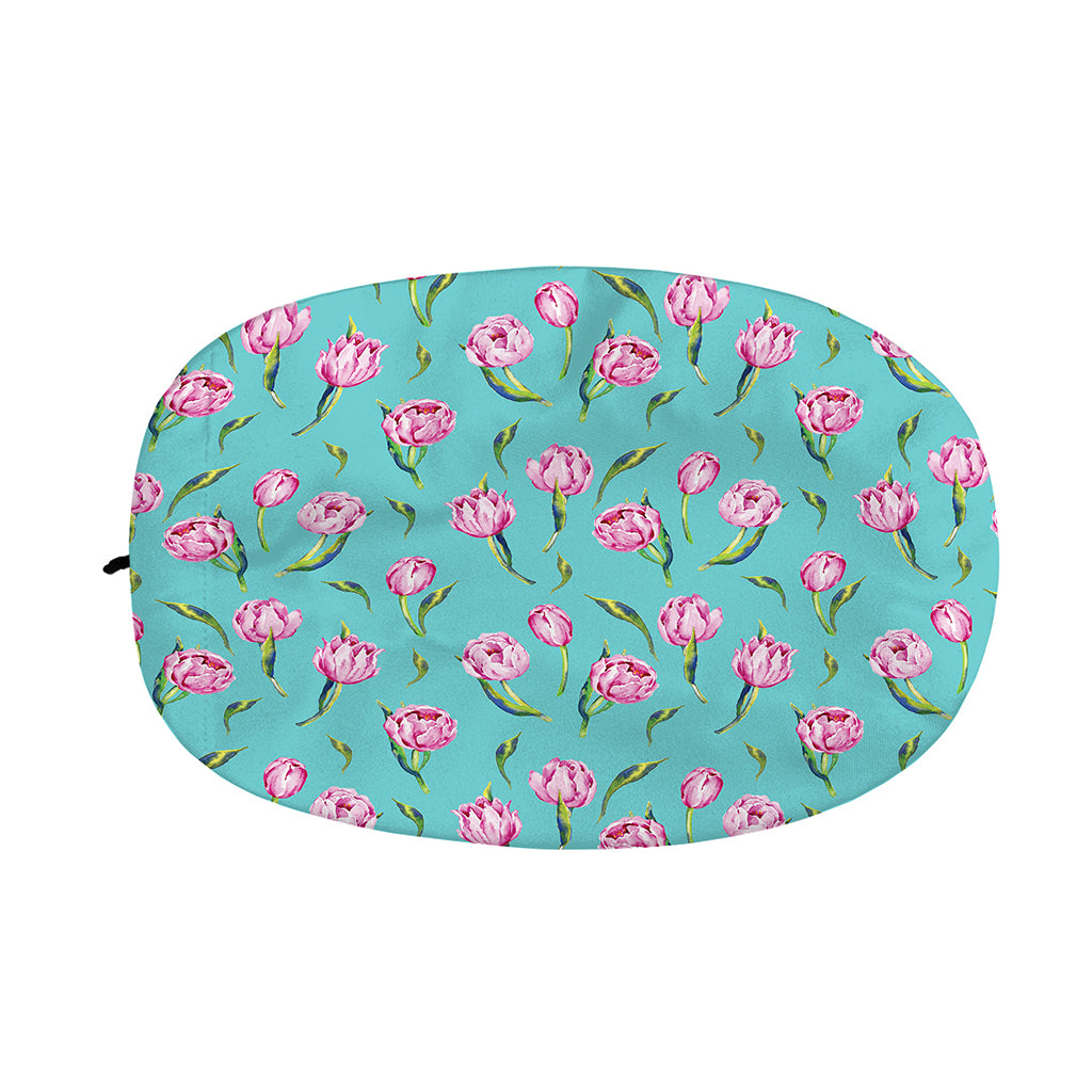 Pink Watercolor Tulip Pattern Print Car Side Mirror Covers