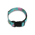 Pink Watercolor Tulip Pattern Print Dog Collar