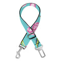 Pink Watercolor Tulip Pattern Print Dog Seat Belt