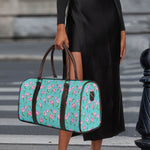 Pink Watercolor Tulip Pattern Print Duffle Bag