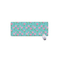 Pink Watercolor Tulip Pattern Print Extended Mouse Pad