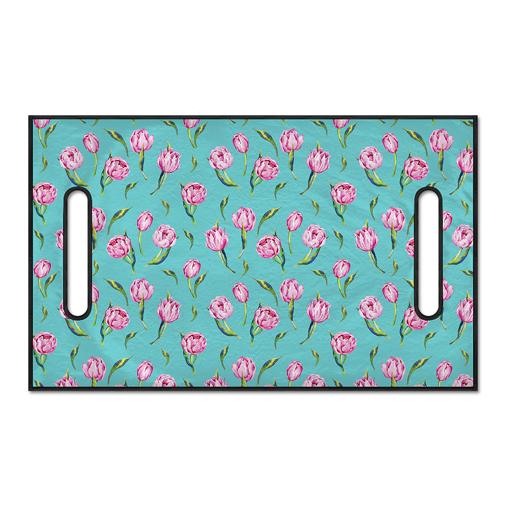 Pink Watercolor Tulip Pattern Print Golf Cart Seat Cover