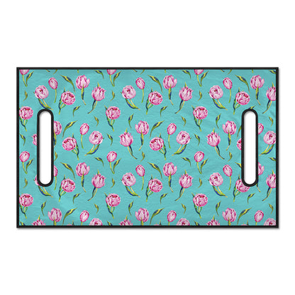 Pink Watercolor Tulip Pattern Print Golf Cart Seat Cover