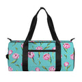 Pink Watercolor Tulip Pattern Print Gym Bag