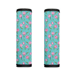 Pink Watercolor Tulip Pattern Print Handle Covers
