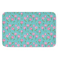 Pink Watercolor Tulip Pattern Print Indoor Door Mat