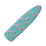 Pink Watercolor Tulip Pattern Print Ironing Board Cover