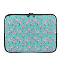 Pink Watercolor Tulip Pattern Print Laptop Sleeve