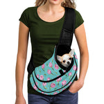 Pink Watercolor Tulip Pattern Print Pet Sling Carrier