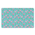 Pink Watercolor Tulip Pattern Print Polyester Doormat