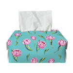 Pink Watercolor Tulip Pattern Print Rectangle Tissue Box Cover