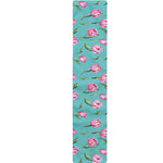 Pink Watercolor Tulip Pattern Print Table Runner