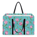 Pink Watercolor Tulip Pattern Print Utility Tote Bag