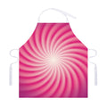 Pink Whirlpool Spiral Print Adjustable Apron