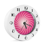 Pink Whirlpool Spiral Print Alarm Clock