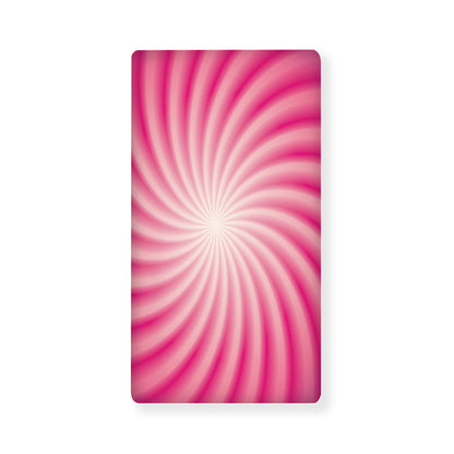 Pink Whirlpool Spiral Print Baby Crib Sheet