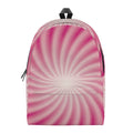 Pink Whirlpool Spiral Print School Backpack