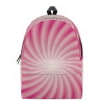 Pink Whirlpool Spiral Print Backpack