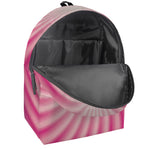 Pink Whirlpool Spiral Print Backpack