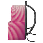 Pink Whirlpool Spiral Print Backpack