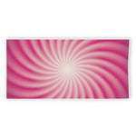 Pink Whirlpool Spiral Print Beach Towel