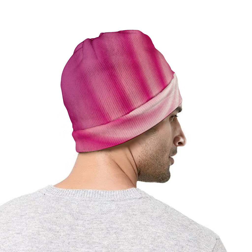Pink Whirlpool Spiral Print Beanie