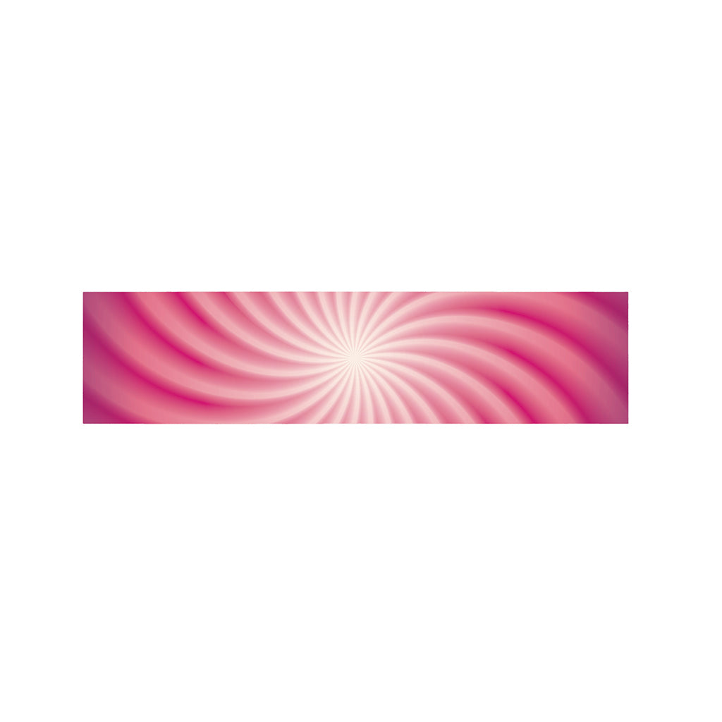 Pink Whirlpool Spiral Print Bed Runner
