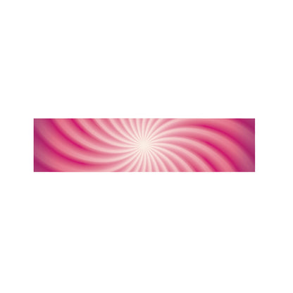 Pink Whirlpool Spiral Print Bed Runner